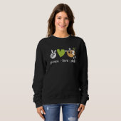 Peace Liebe Sloth Sweatshirt (Vorne ganz)