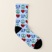 Peace Liebe SLP Sprachpathologie Socken (Links - Innen)
