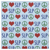 Peace Liebe SLP Sprachpathologie Stoff (Muster)