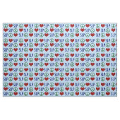 Peace Liebe SLP Sprachpathologie Stoff (Fat Quarter (45,7 x 55,9 cm))