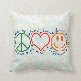 Peace Liebe Smile Kissen