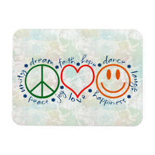Peace Liebe Smile Magnet