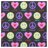 Peace Liebe Smile Pattern Stoff (Muster)