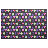 Peace Liebe Smile Pattern Stoff (Fat Quarter (45,7 x 55,9 cm))