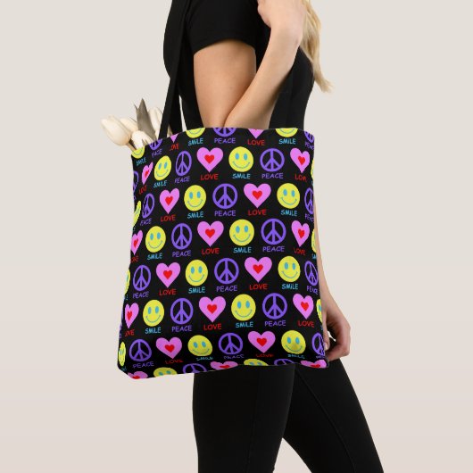 Peace Liebe Smile Pattern Tasche (Von Nahem)