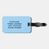 Peace Liebe Snowboarden Custom Snowboarder Gepäckanhänger (Rückseite horizontal)