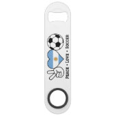 Peace Liebe Soccer Bar Key Argentinien (Vorderseite)