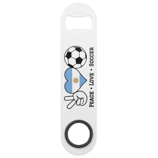 Peace Liebe Soccer Bar Key Argentinien (Vorderseite)