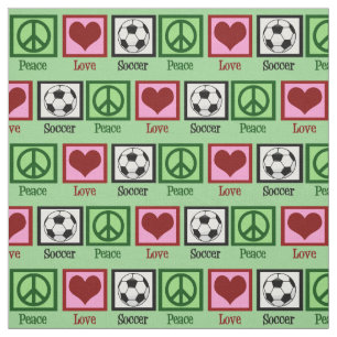 Peace Liebe Soccer Stoff