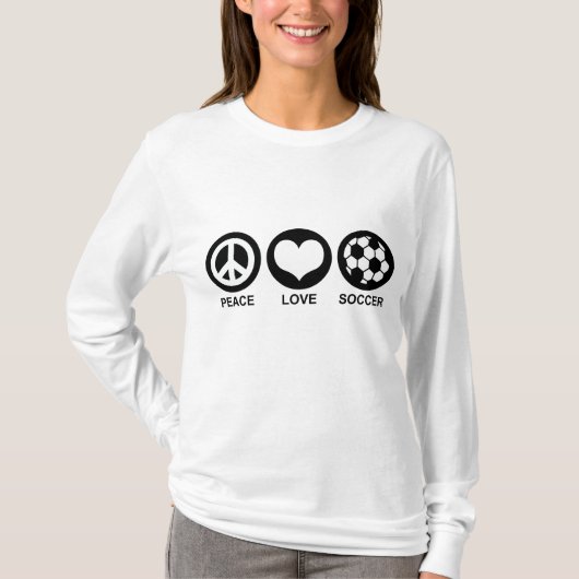 Peace Liebe Soccer T-Shirt (Vorderseite)