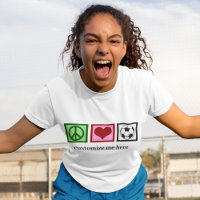 Peace Liebe Soccer Team Custom Futbol Player