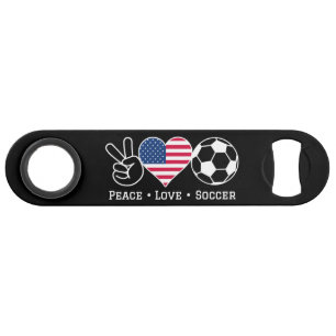 Peace Liebe Soccer USA Speed Flaschenöffner
