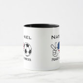 Peace Liebe Soccer USA Tasse (Zentrum)