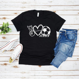 Peace Liebe Soccer |Weltmeisterschaft 2025 T-Shirt