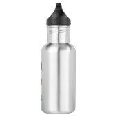 Peace Liebe Softball Edelstahlflasche (Rechts)