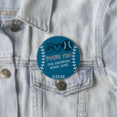Peace Liebe Softball Geburtstag Button (Beispiel)