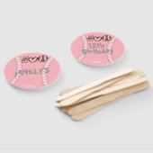 Peace Liebe Softball Geburtstag Fächer (Non-assembled)