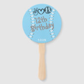 Peace Liebe Softball Geburtstag Fächer (Rückseite)