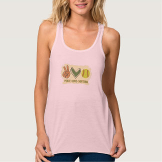 Peace Liebe Softball Tank Top