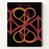 Peace & Liebe Spiral Notebook Notizblock (Rückseite)