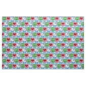 Peace Liebe Squash Racquet Sports Stoff (Fat Quarter (45,7 x 55,9 cm))