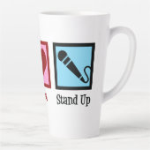 Peace Liebe Stand Up Comedy Milchtasse (Rechts)