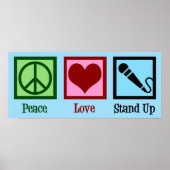 Peace Liebe Stand Up Comedy Poster (Vorne)