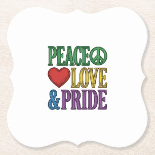 Peace Liebe Stolz Vintage Gravur Vektor Design_1 Untersetzer