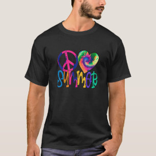 Peace Liebe Summer Vibes Beach Vacay Sommerzeit Dy T-Shirt
