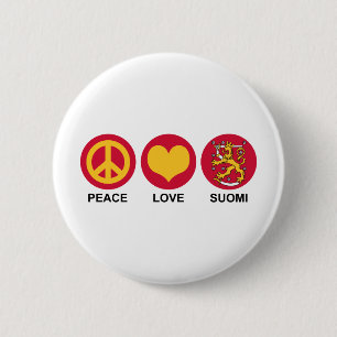 Peace Liebe Suomi Button