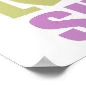 Peace Liebe Surf Poster (Ecke)