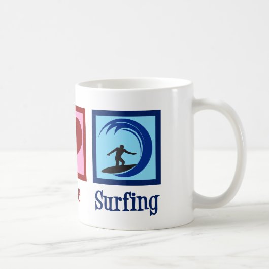 Peace Liebe Surfing Kaffeetasse (Rechts)