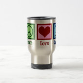 Peace Liebe Surfing Reisebecher (Mittel)