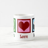 Peace Liebe Sushi Kaffeetasse (Mittel)