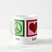 Peace Liebe Sweet 16 Niedlich 16. Geburtstag Kaffeetasse (Vorderseite Links)