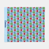 Peace Liebe Swim Custom Swim Team Fleecedecke (Vorderseite (Horizontal))