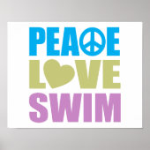 Peace Liebe Swim Poster (Vorne)