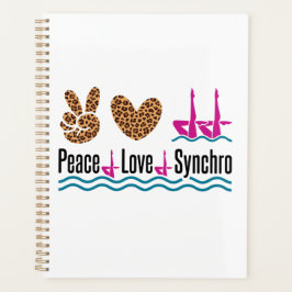 Peace Liebe Synchro Synchro Synchronisation Schwim Planer