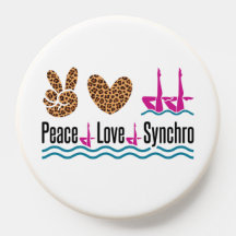 Peace Liebe Synchro Synchro Synchronisation Schwim