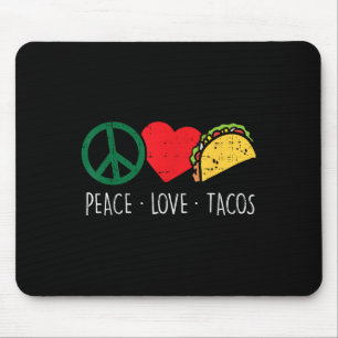 Peace Liebe Tacos Cinco De Mayo Fiesta Mexican Hip Mousepad
