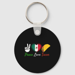 Peace Liebe Tacos Niedlich Taco Cinco De Mayo Mexi Schlüsselanhänger