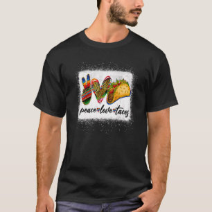 Peace Liebe Tacos Niedlich Taco Dienstag mexikanis T-Shirt
