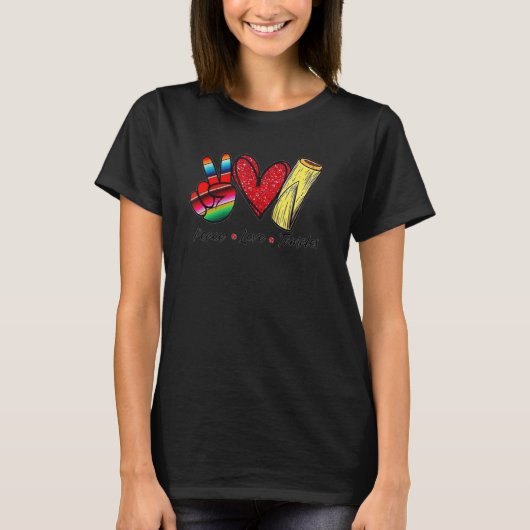 Peace Liebe Tamales T-Shirt (Vorderseite)