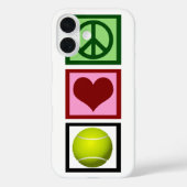 Peace Liebe Tennis Case-Mate iPhone Hülle (Rückseite)