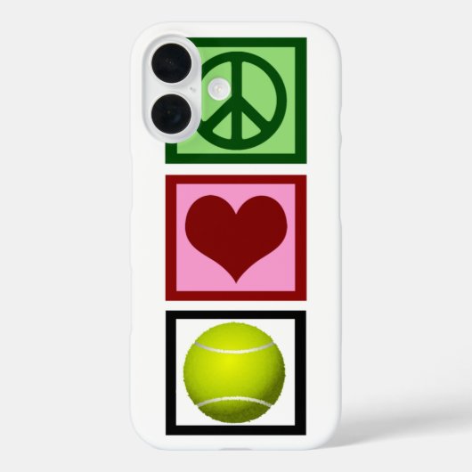 Peace Liebe Tennis Case-Mate iPhone Hülle (Rückseite)