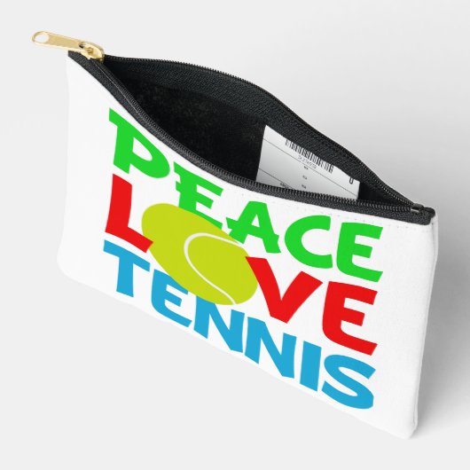 Peace Liebe Tennis Niedlich Sports Zubehörtasche (Offen)