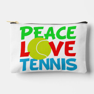 Peace Liebe Tennis Niedlich Sports Zubehörtasche