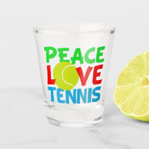 Peace Liebe Tennis Player