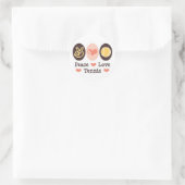 Peace Liebe Tennis Stickers (Tasche)
