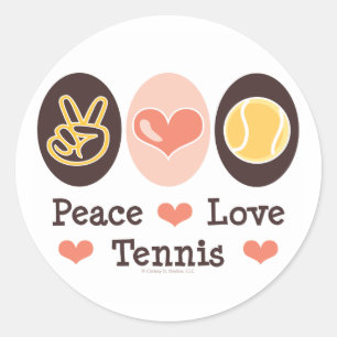 Peace Liebe Tennis Stickers